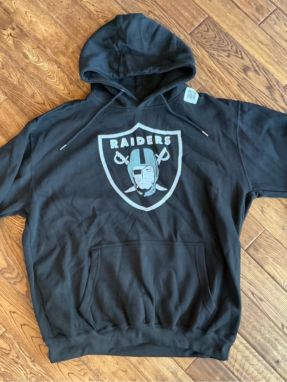 Las Vegas Raiders Hoodie Men’s XL Black Fanatics Pullover NWOT